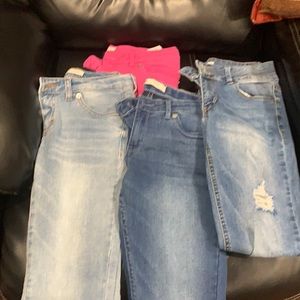 Girls Jeans like new wore once price is for all 4